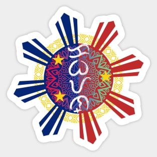 Baybayin word Kabayan (Countryman) Sticker